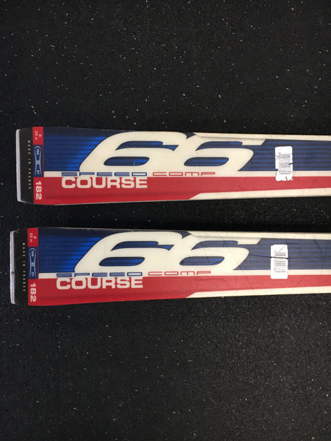 Used Dynastar Course Speed Comp 66 Red/Blue/White Downhill Skis w/Bindings