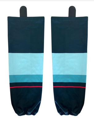 Firstar Gamewear Pro Seattle Kraken Dry Fit Navy New Hockey Socks