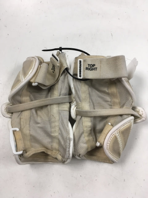 Load image into Gallery viewer, Warrior Misc White Medium Used Lacrosse Arm Pads
