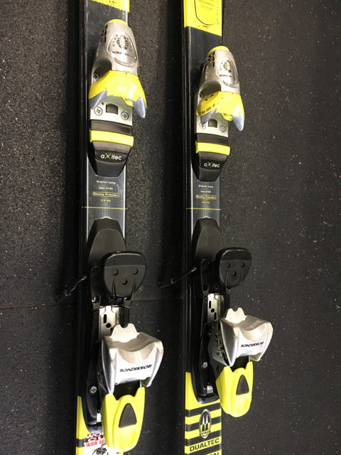 Load image into Gallery viewer, Used Rossignol Race Carver 9X Pro yellow/black Downhill Skis w/Bindings
