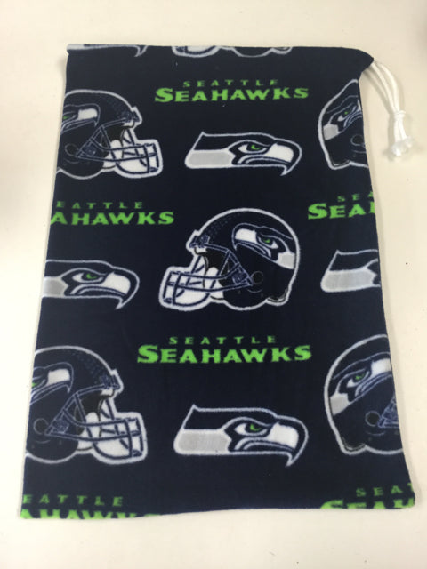 Load image into Gallery viewer, Seahawks Football Fleece Helmet Bag 14&quot;x17&quot; New
