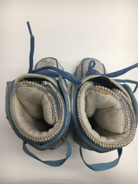 Used Heelside HS2533 Finesse White/Blue Womens Size Specific 7 Snowboard Boots