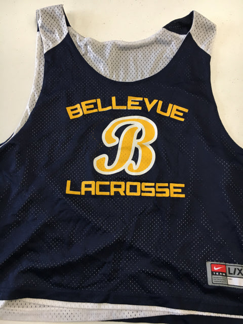 Used Nike Bellevue Lacrosse Blue/White Sr L/XL Lacrosse Jersey
