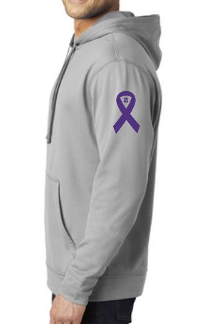 Load image into Gallery viewer, Warriors Lacrosse Silver Performance Fleece Hoodie
