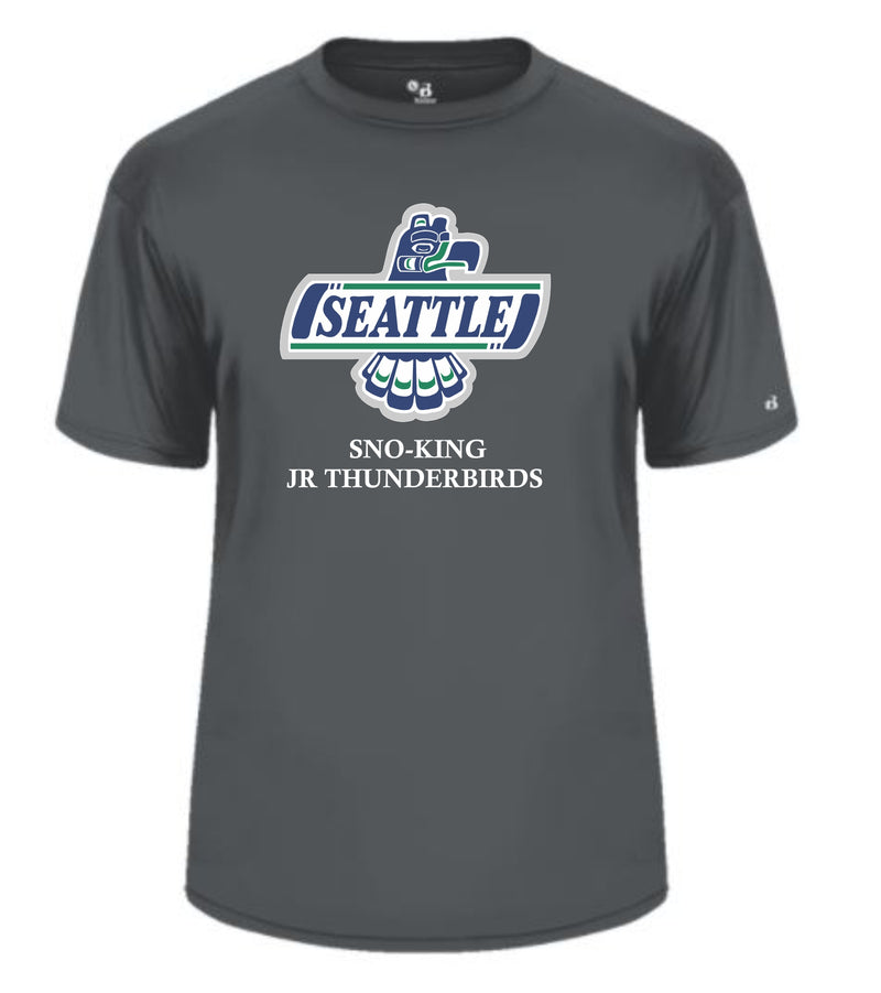 Load image into Gallery viewer, Sno-King Jr Tbirds Performance Short Sleeve Tee (Large Logo)
