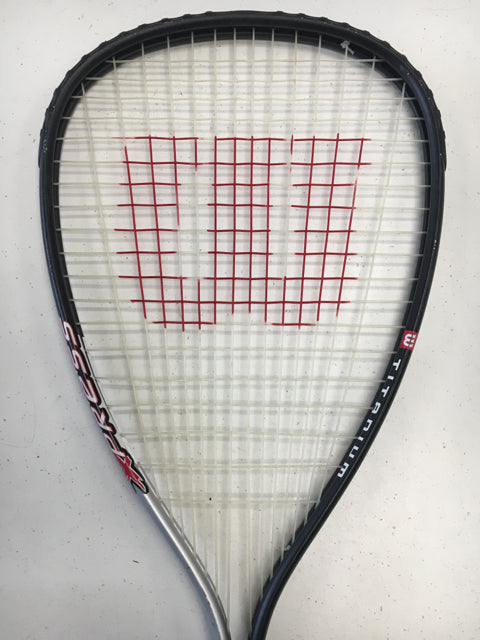 Load image into Gallery viewer, Used Wilson Titanium Xpress Titanium 3 7/8 Weight Not Marked Racquetball Racquet
