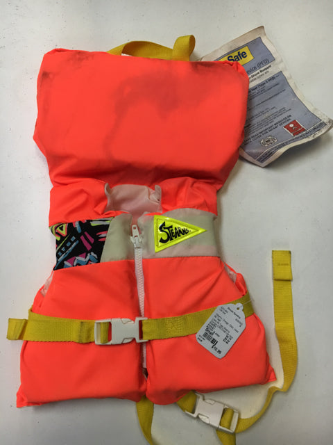 Used W/ Tags Stearns Orange Child Small Life Vest