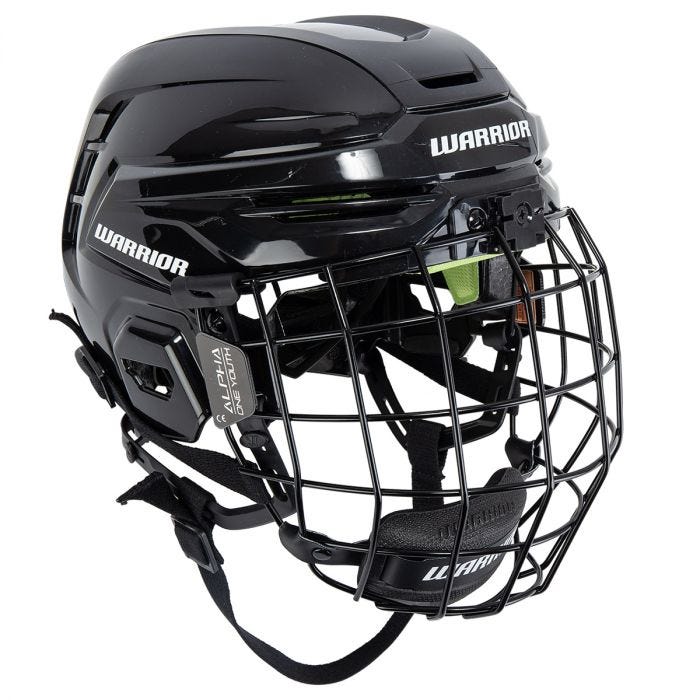 Warrior Alpha One Youth New Black OSZ Ice Hockey Helmet (RS)