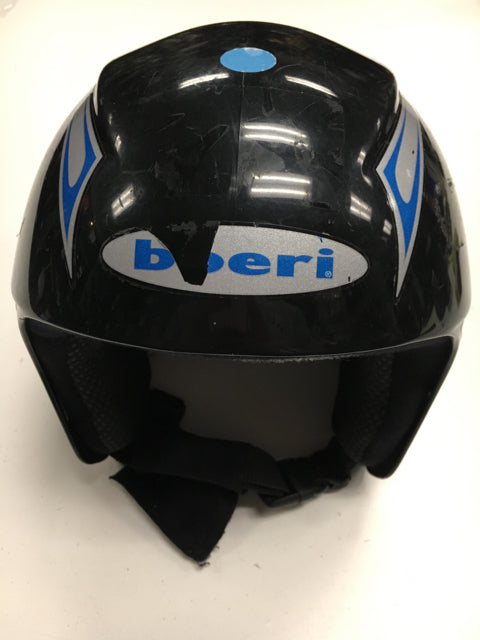 Load image into Gallery viewer, Used Boeri Black/Blue Youth Ski Helmet
