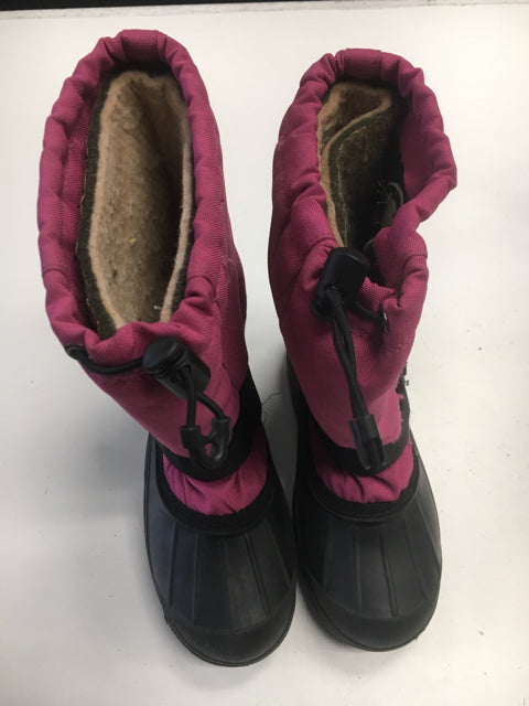 Used kamik Pink/Black Size 4 Winter Boots