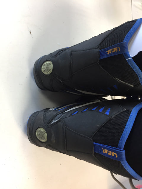 Load image into Gallery viewer, lamar grey/blue Yth. Size Specific 5 Used Snowboard Boots
