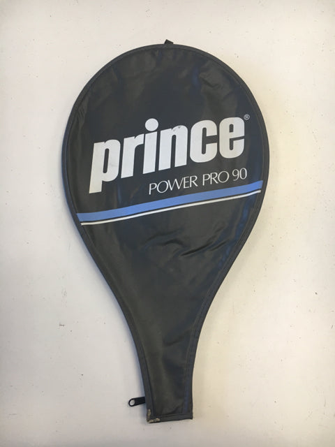 Load image into Gallery viewer, Prince Power Pro 90 Gray/Blue Size Dimensions 20&quot; Used Tennis Racquet Head Cover
