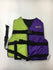 Used Stearns Purple/Green Child 30-50 lbs Life Vest