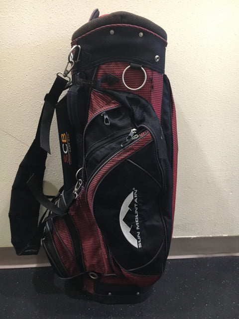 Load image into Gallery viewer, Used Sun Mountain Speed Cart Bag Red/Black Golf Cart Bag

