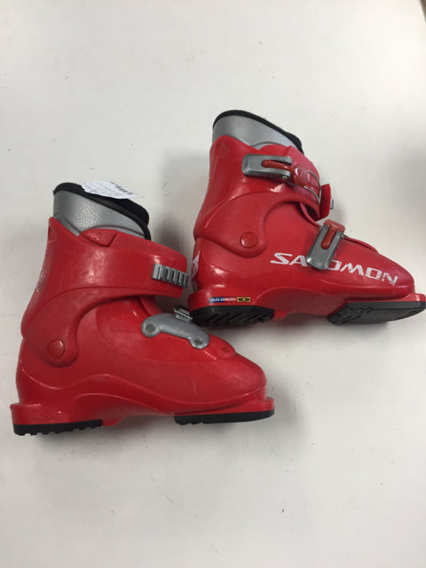 Salomon Performa T2 Red Size 247mm Used Downhill Ski Boots