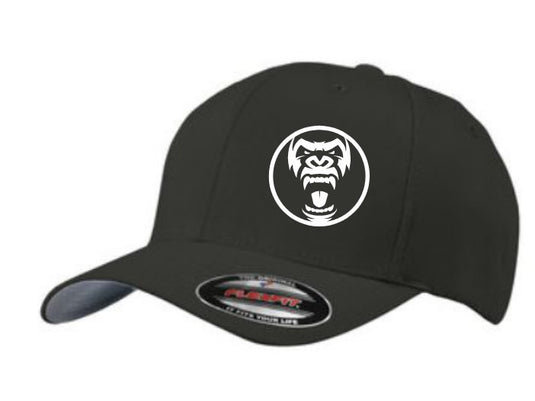 Gorillas Flexfit Curved Bill Black Cap