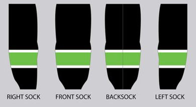 Horned Broncos Dark Dry Fit Hockey Socks