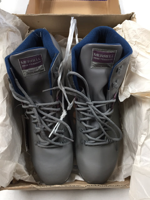 Load image into Gallery viewer, Merrell NNN Trakker Grey/Blue/Purple Sr Size Specific 47 New Cross Country Boots
