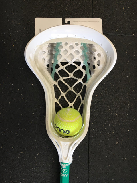 Load image into Gallery viewer, New Brine Dynasty Warp Mini Green/White 34&quot; Attack Boy&#39;s Lacrosse Stick
