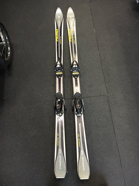 Load image into Gallery viewer, Used Head Carve 10 Black/White Length 170cm Downhill Skis w/Bindings
