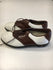 Used Reebok White/Brown Mens Size Specific 7 Golf Shoes