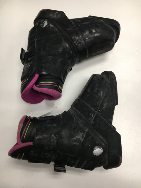 Load image into Gallery viewer, Used Raichle Racer Black/Pink Size 14.0 Downhill Ski Boots
