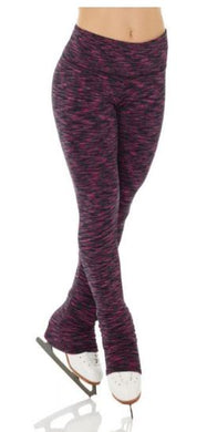 Mondor Strata Black/Fuchsia Ladies Medium New Figure Skate Heel Cover Leggings