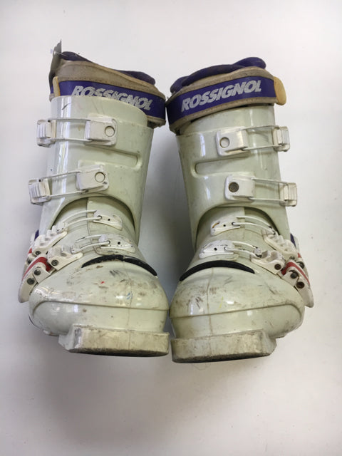 Load image into Gallery viewer, Rossignol 900 White Size 26.5 Used Downhill Ski Boots
