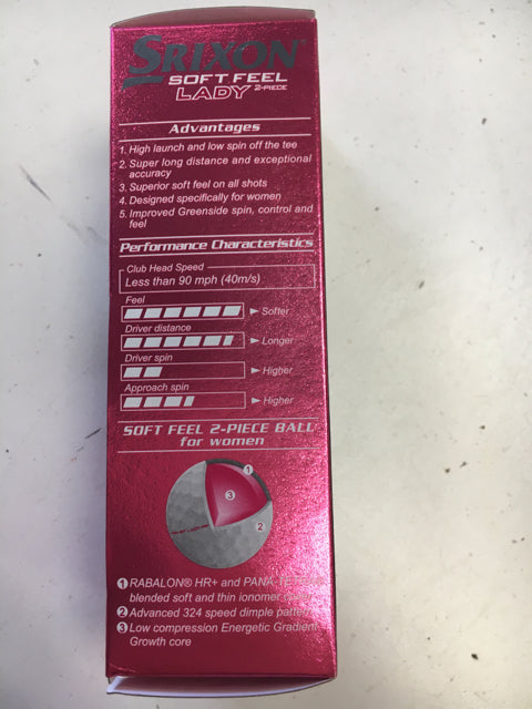 Load image into Gallery viewer, Srixon Soft Feel Lady New 3 Pack Golf Balls
