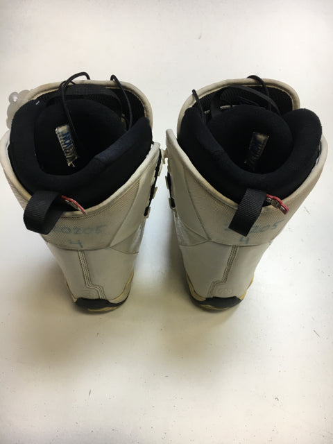 Salomon Self F20 Fusion White Womens Size Specific 4 Used Snowboard Boots