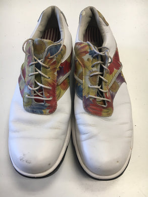 FootJoy Contour Floral Mens Size Specific 9.5 Used Golf Shoes