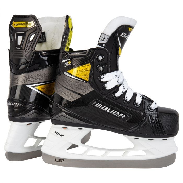 Bauer Supreme 3S Pro New Yth. Size 8 D Ice Hockey Skates