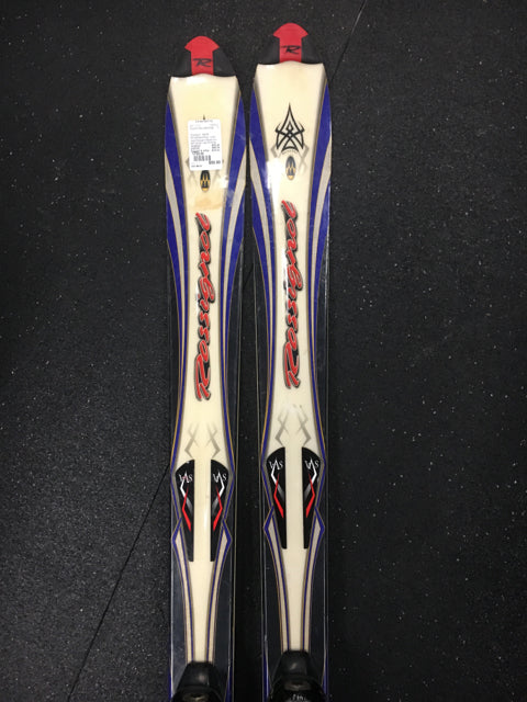 Rossignol Bandit White/Black/Blue Length 170cm Used Downhill Skis w/Bindings