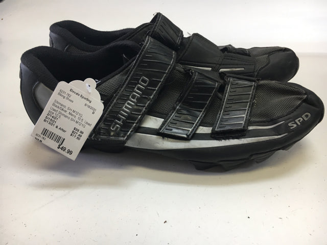 Load image into Gallery viewer, Shimano SH-M121G Black/Silver Mens 10.5 Used Biking Shoes
