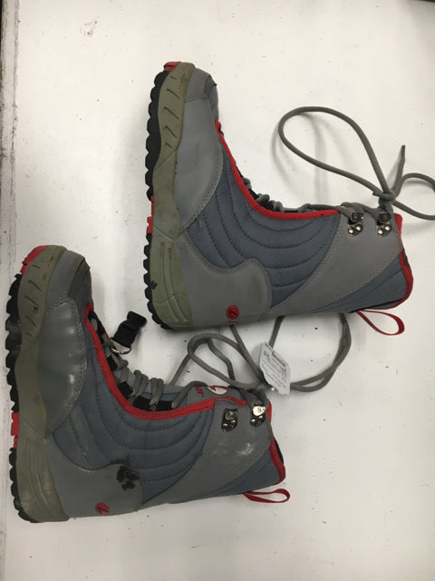 Lamar AKA Grey/Red Mens 5 Used Snowboard Boots