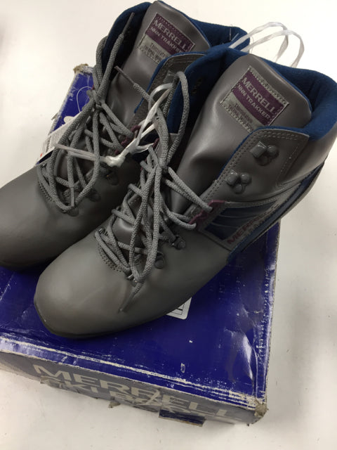 Load image into Gallery viewer, Merrell NNN Trakker Grey/Blue/Purple Sr Size Specific 47 New Cross Country Boots
