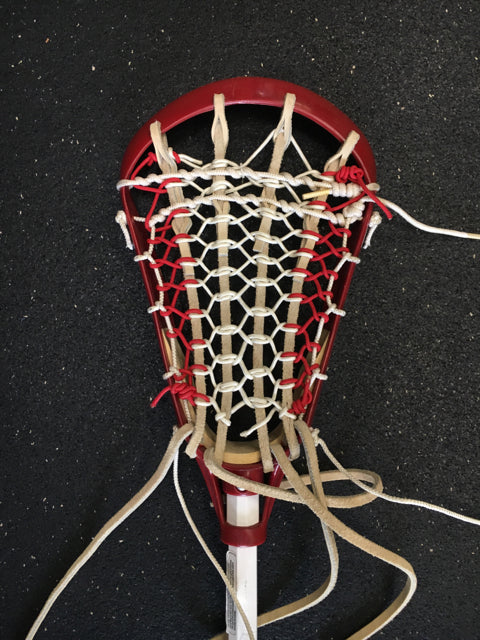 Load image into Gallery viewer, Used STX Women&#39;s Lacrosse White/Red 44&quot; Girl&#39;s Lacrosse Stick
