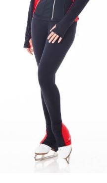 Mondor Powermax 503 Black/Red Ladies Medium Figure Skate Leggings