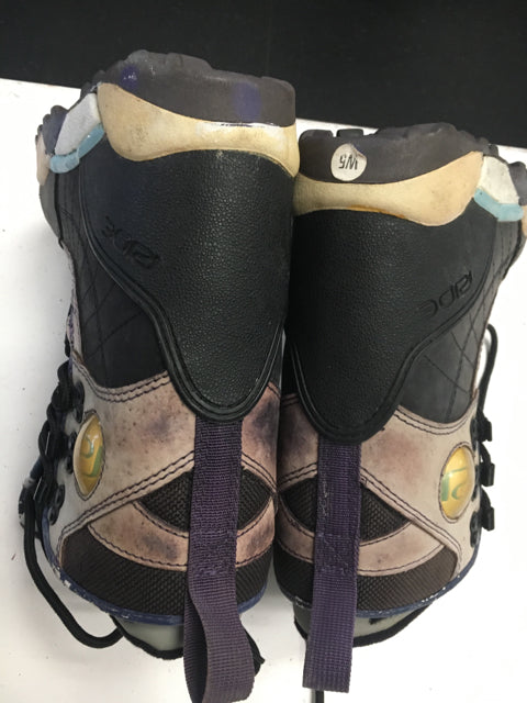 Load image into Gallery viewer, Ride Nova Grey Womens Size 5 Used Snowboard Boots
