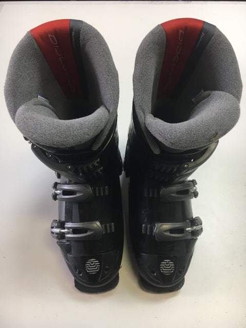 Load image into Gallery viewer, Alpina Discovery Black/Red Size 24.5 Used Downhill Ski Boots
