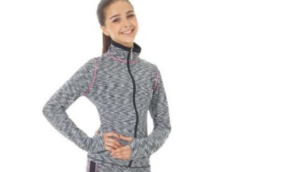 Mondor Vinna 4506 Black / White Girls New Figure Skate Jacket