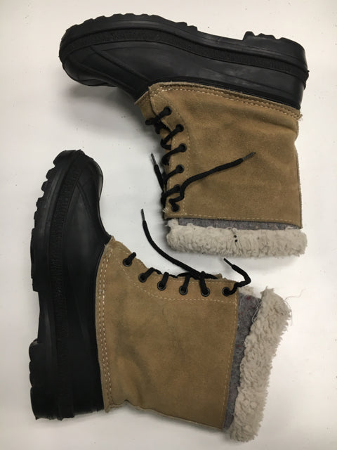 Used kamik Tan/Black Adult Size 6 Winter Boots