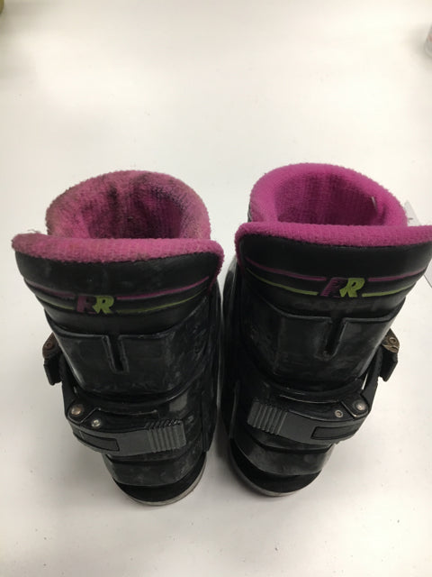 Load image into Gallery viewer, Used Raichle Racer Black/Pink Size 14.0 Downhill Ski Boots
