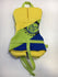 HO Type II Green/Blue/Yellow Infant Size Specific Used Life Vest