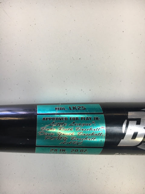 Easton Black Max LK25 28" 20 oz 2 1/4 Drop -8 Used Baseball Bat