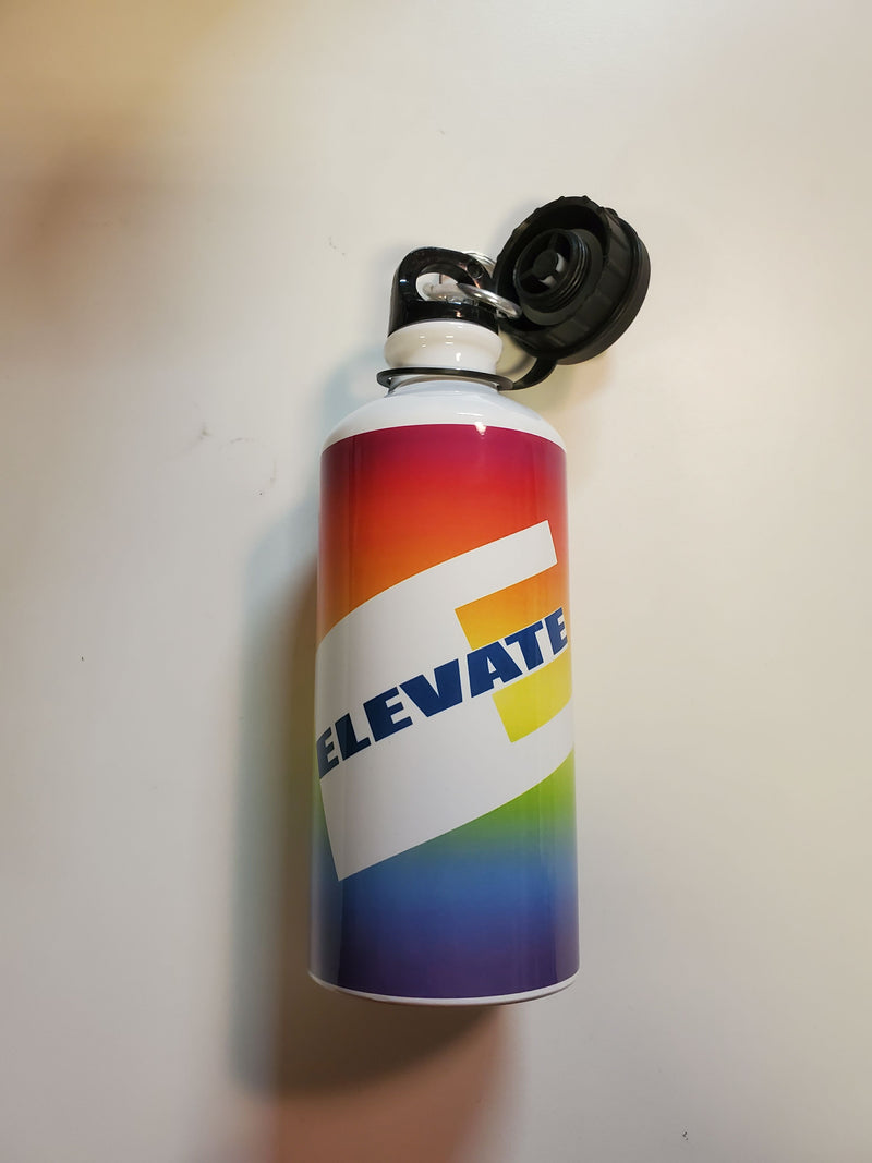 Load image into Gallery viewer, Elevate Pride Rainbow 20oz New Aluminum Waterbottle
