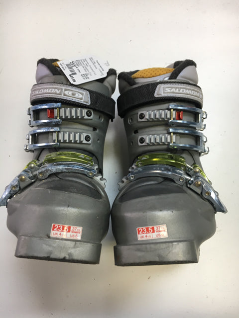 Load image into Gallery viewer, Salomon Evolution2 8.0 Grey Size 23.5 Used Downhill Ski Boots
