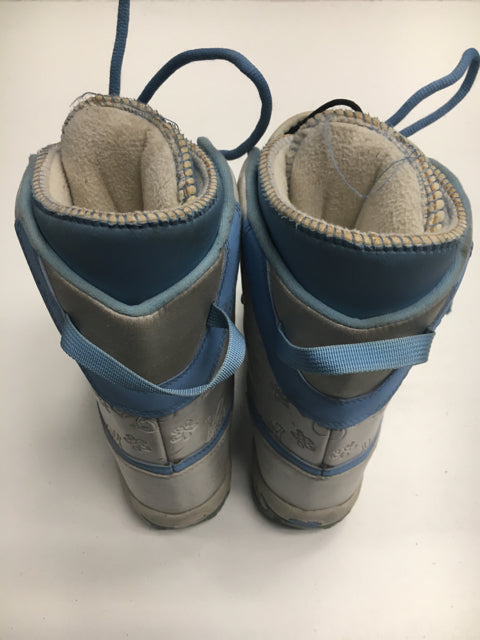 Load image into Gallery viewer, Used Heelside HS2533 Finesse White/Blue Womens Size Specific 7 Snowboard Boots
