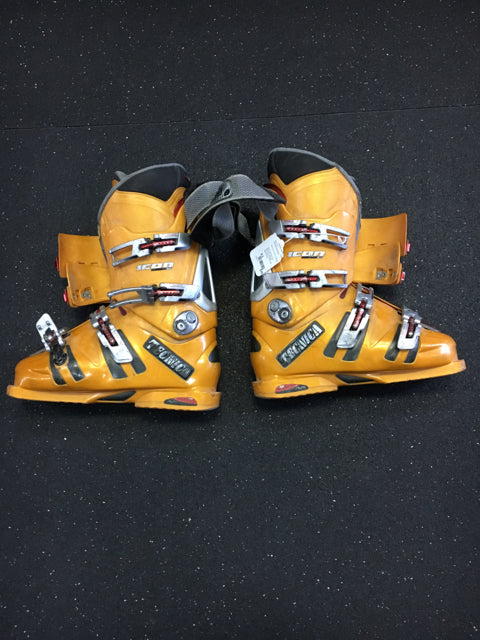 Load image into Gallery viewer, Technica Icon Orange Size 8.5 Used Downhill Ski Boots
