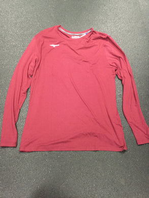 Mizuno Comp Diamond LS Crew Burgandy Sr Size Specific XL New Apparel